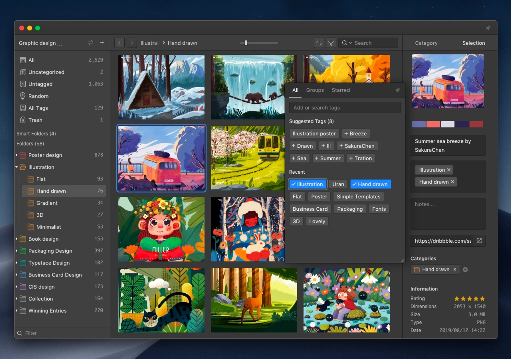 Image from Eagle - Tagging